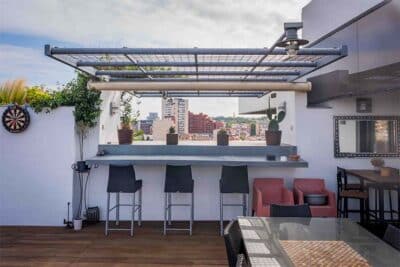 Décor tournage - rooftop terrasse