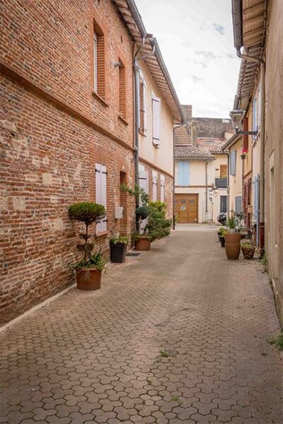 Lieu de tournage - petite rue à Blagnac