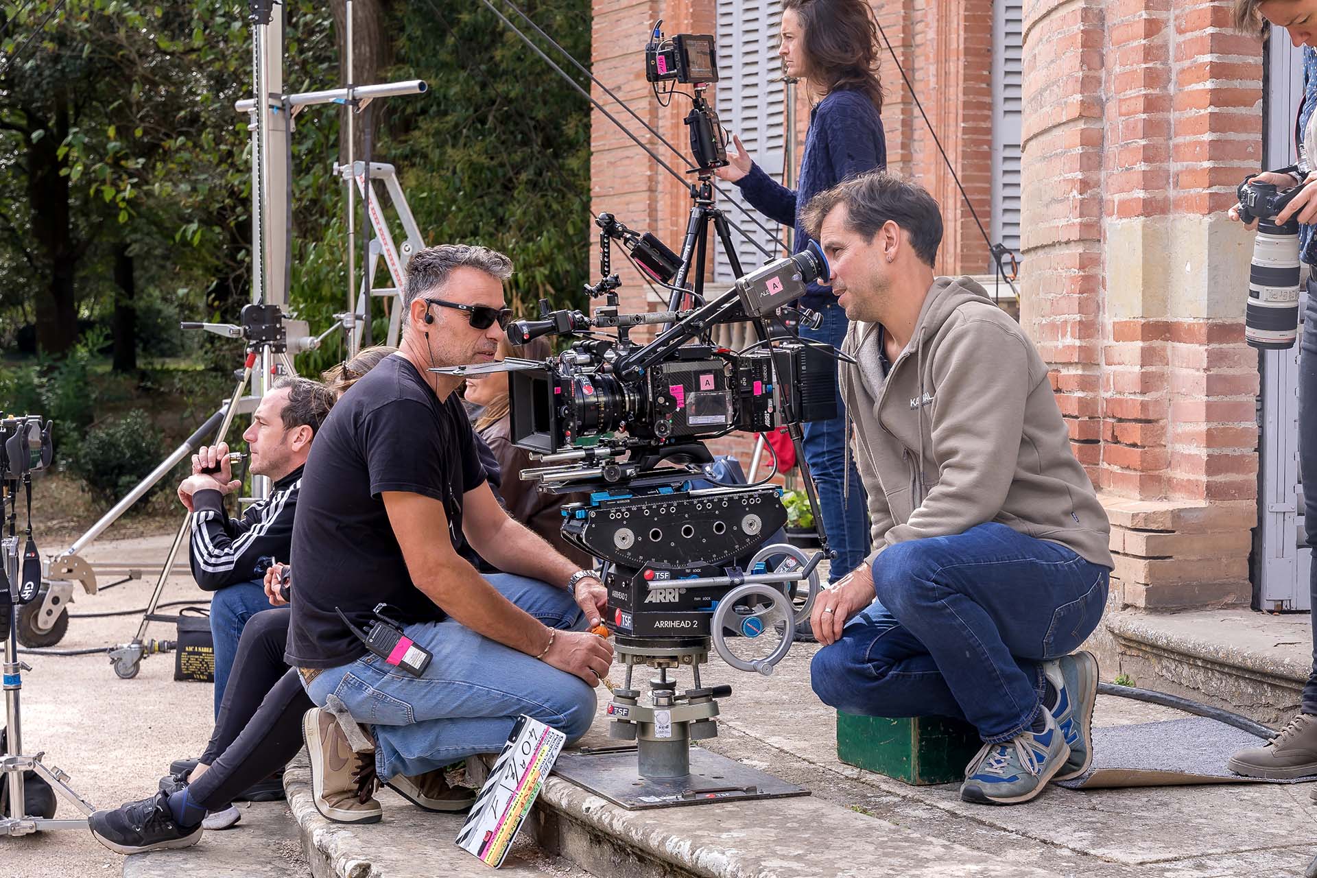 Équipe de tournage à Toulouse